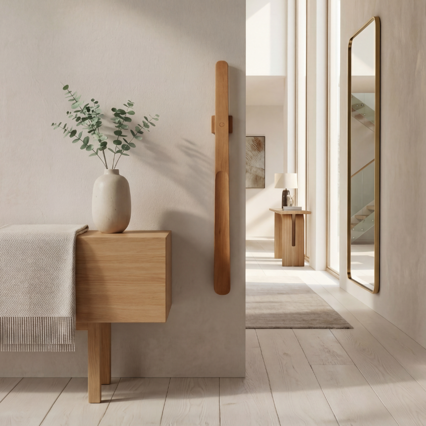 Chausse-pied magnétique en bois