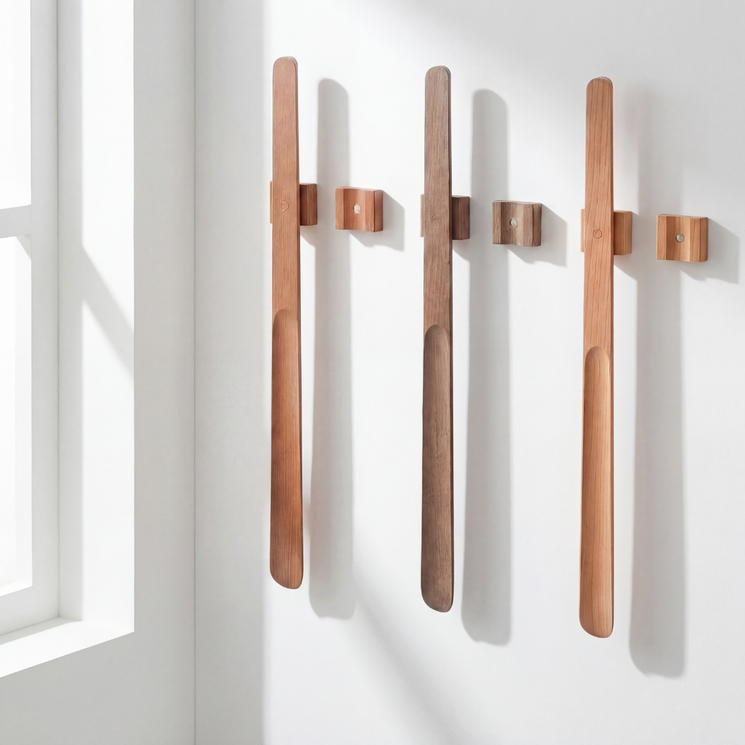 Chausse-pied magnétique en bois