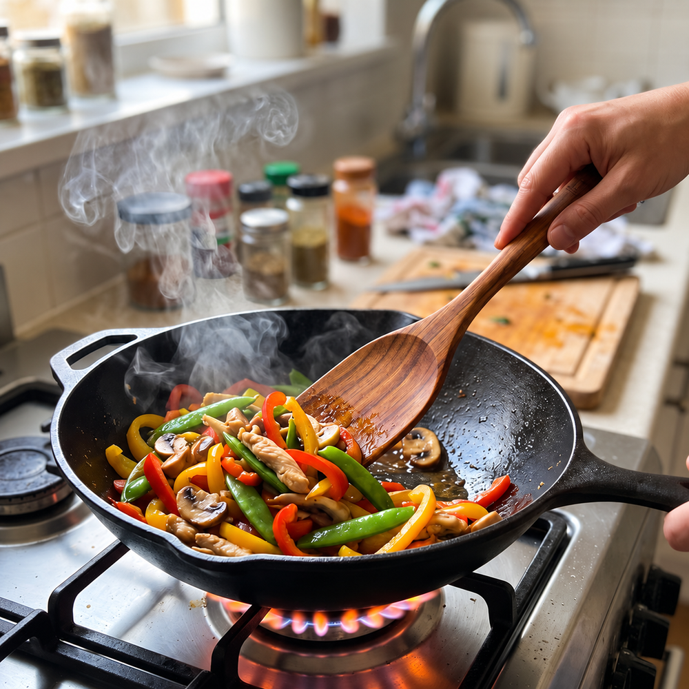 De la cuisson au service